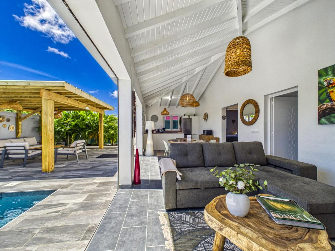9.Guadeloupe Saint-François- location villa 4 peorsnnes-piscine